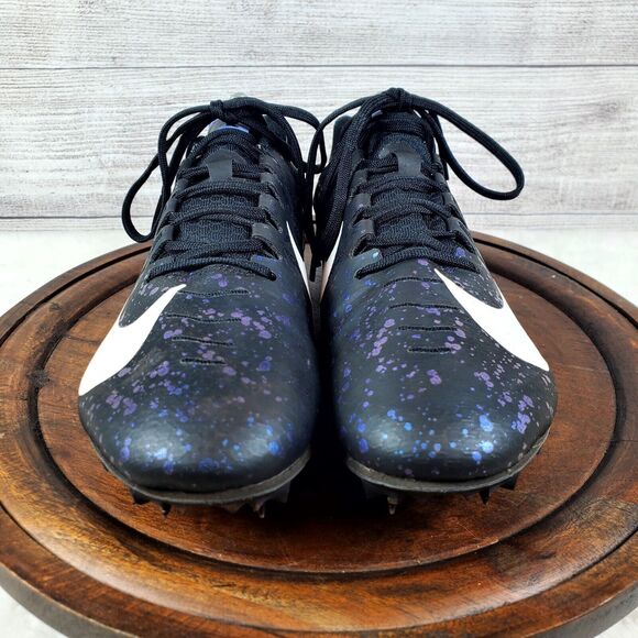 Nike Zoom Rival S 9 Black Indigo Fog Speckled Men's Size 8.5 Track Runni… - Picture 2 of 12